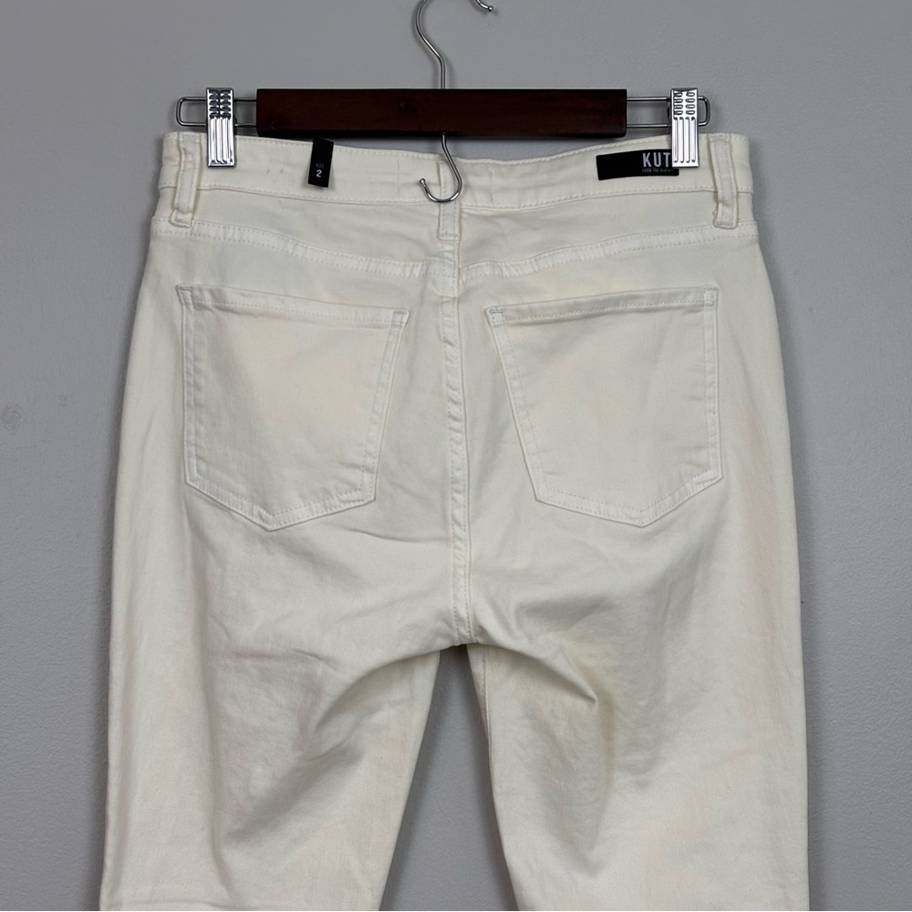 Kut From The Kloth Jean Women 2 Cream Connie Fab Ab Ankle Skinny High Rise Denim - Picture 7 of 13